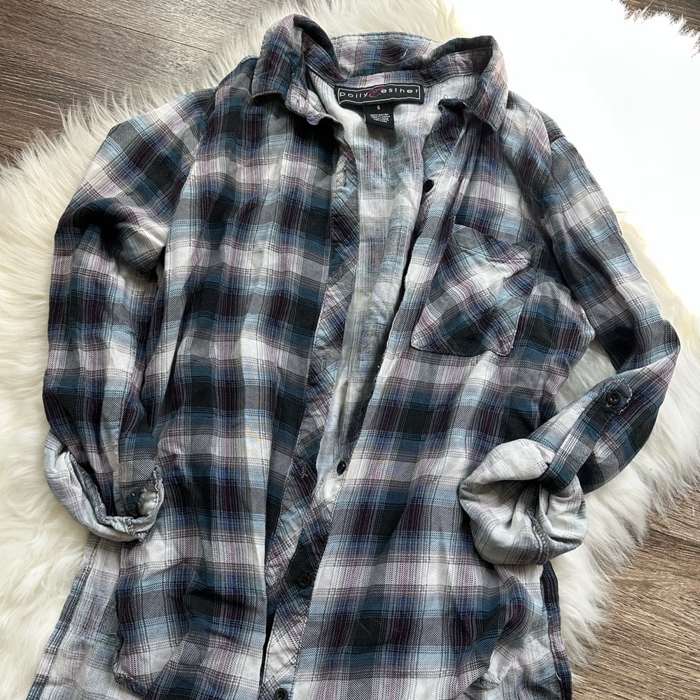 *REMOVING APRIL 30th* Blue & purple plaid top